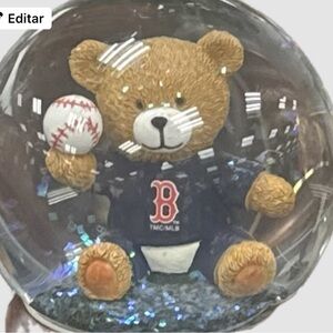 Baseball Bear Snow Globe